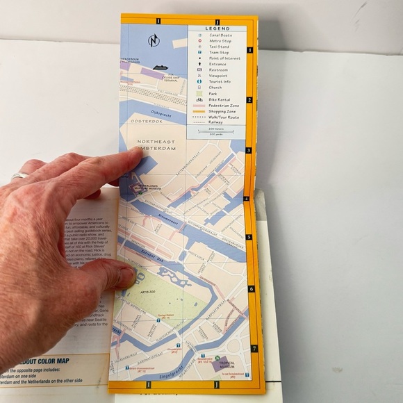 Amsterdam Set Michelin Street Map and Rick Steves Pocket Guidebook Travel - Picture 15 of 16